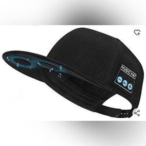 NWT! Music Hat with built in Wireless Bluetooth Speaker - Snapback Navy